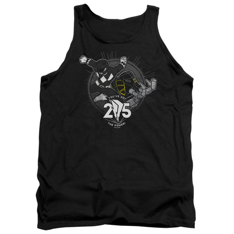 Power Rangers Black 25 Mens Tank Top Shirt Black Officially Licensed