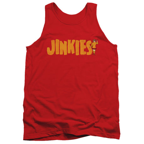 Scooby Doo Jinkies Mens Tank Top Shirt Red Officially Licensed