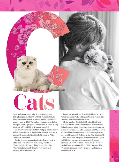 Taylor Swift - A to Z: Deep-Dive ABCs Guide, Eras Tour, Easter Eggs, Stories Behind Songs, Rerecorded Albums, Vault Tracks, Personal Life, Style Evolution, Romances, Cats, What's Next & 2 Free Posters