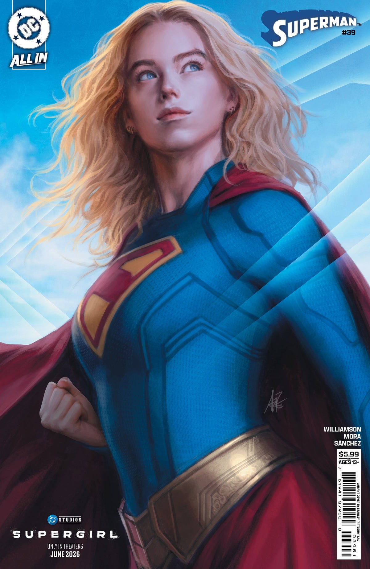 Superman #39 E Stanley Artgerm Lau Supergirl Movie Variant (The Reign Of The Superboys) (06/24/2026) Dc
