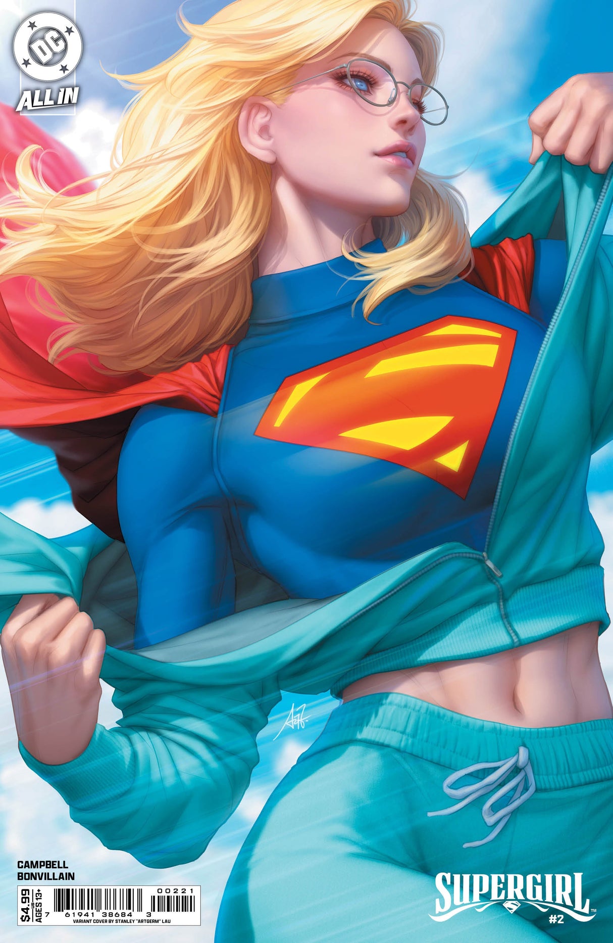 Supergirl #2 B Stanley Artgerm Lau Variant (06/11/2025) Dc