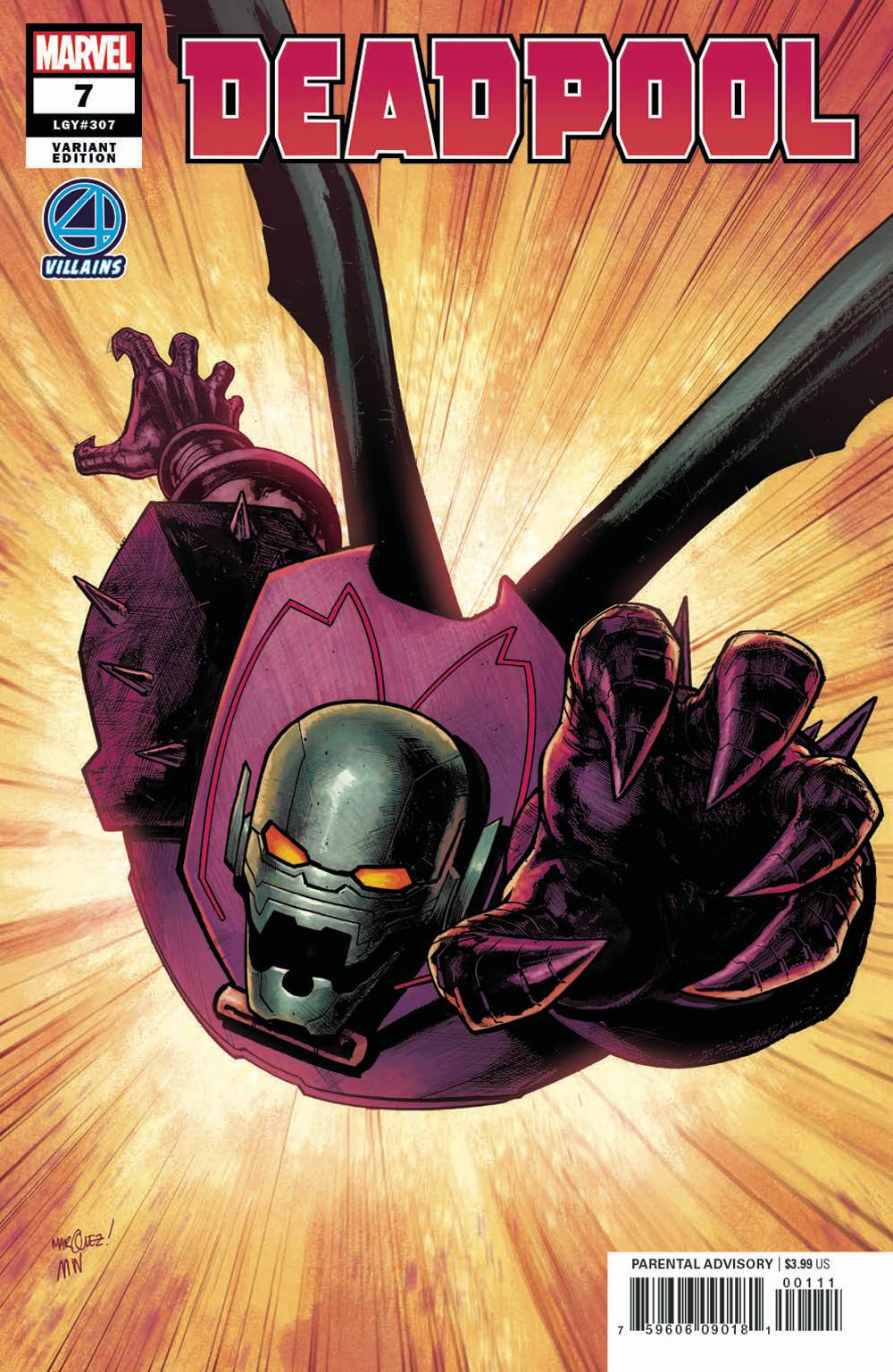 DEADPOOL #7 B Marvel David Marquez Fantastic Four Villains Variant (12/05/2018)
