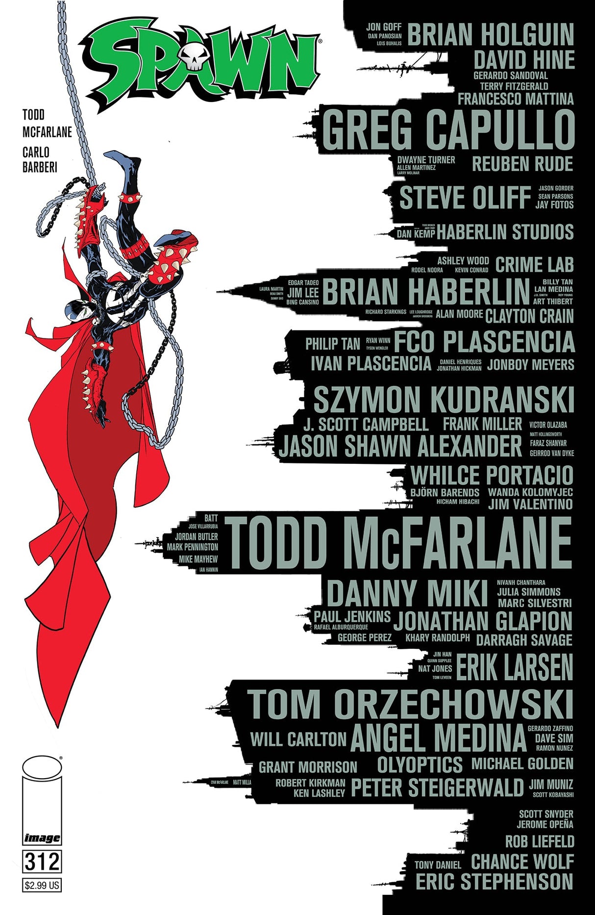 Spawn #312 B Todd Mcfarlane Variant (11/25/2020) Image