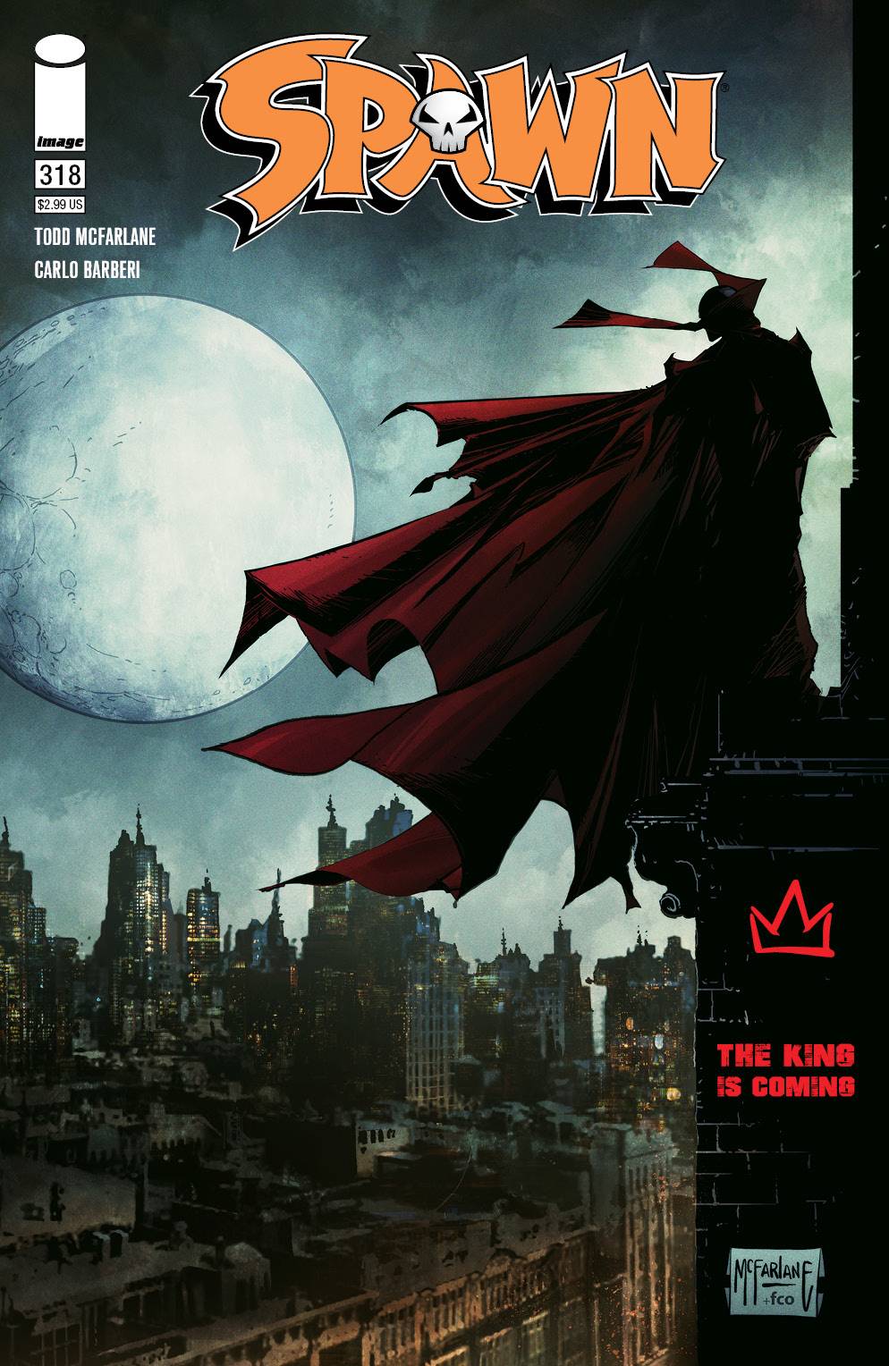 Spawn #318 B Todd Mcfarlane Variant (05/26/2021) Image
