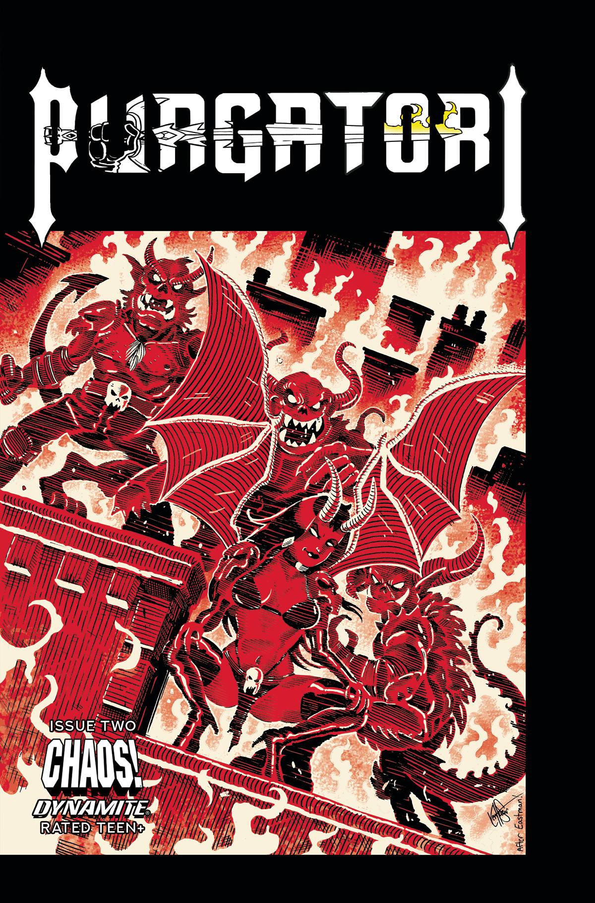 Purgatori #2 J Ken Haeser TMNT Homage FOC Bonus Variant (11/17/2021) Dynamite