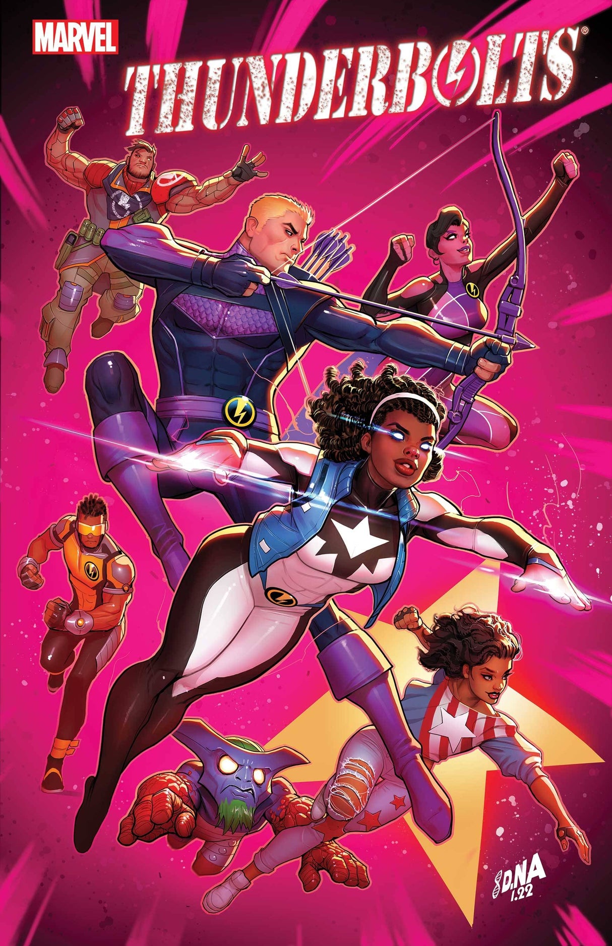 Thunderbolts #1 A David Nakayama Jim Zub America Chavez Hawkeye (08/31/2022) Marvel