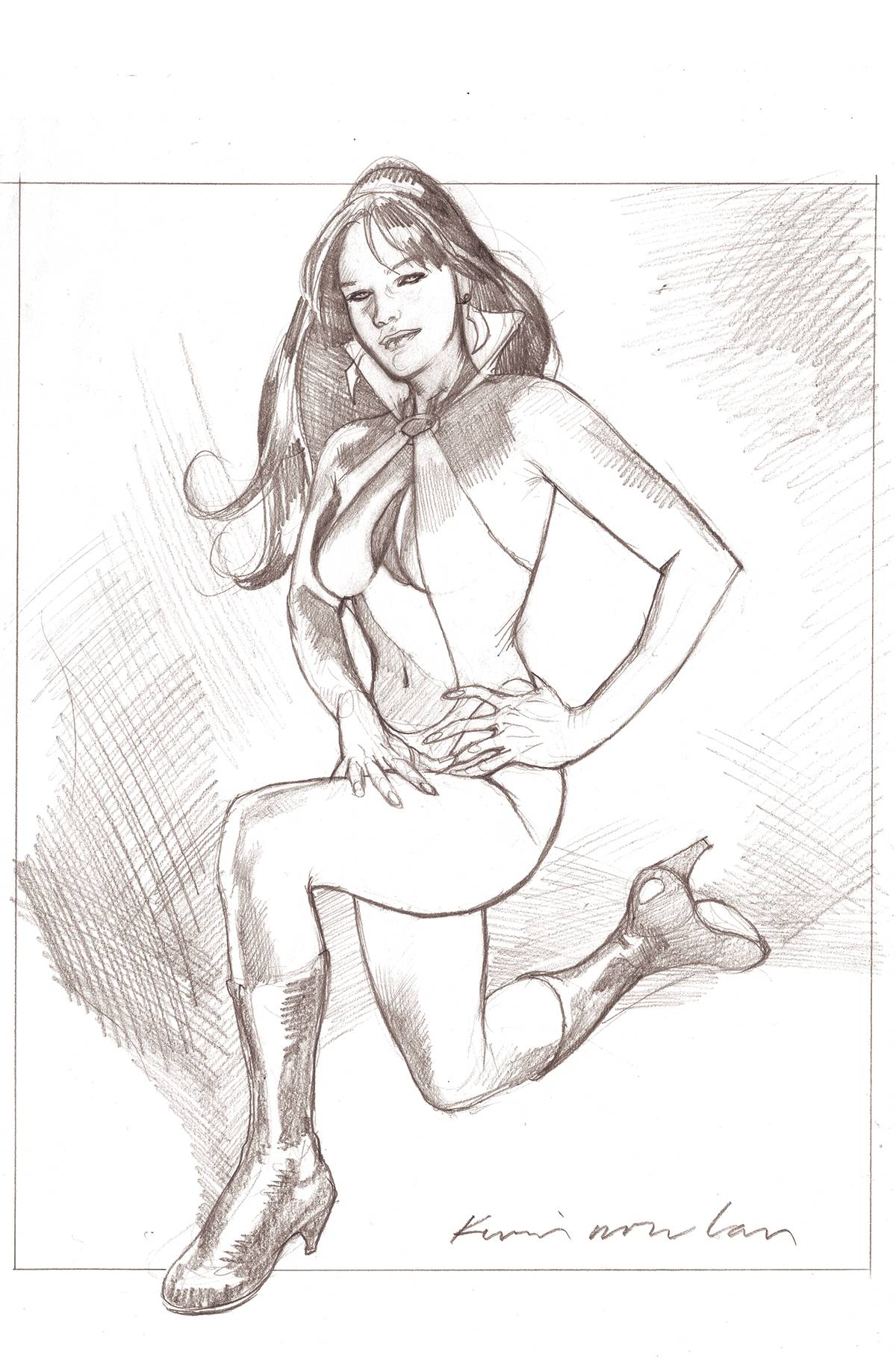 Vampirella Year One #2 V 1:15 Kevin Nowlan Virgin FOC Variant (08/31/2022) Dynamite