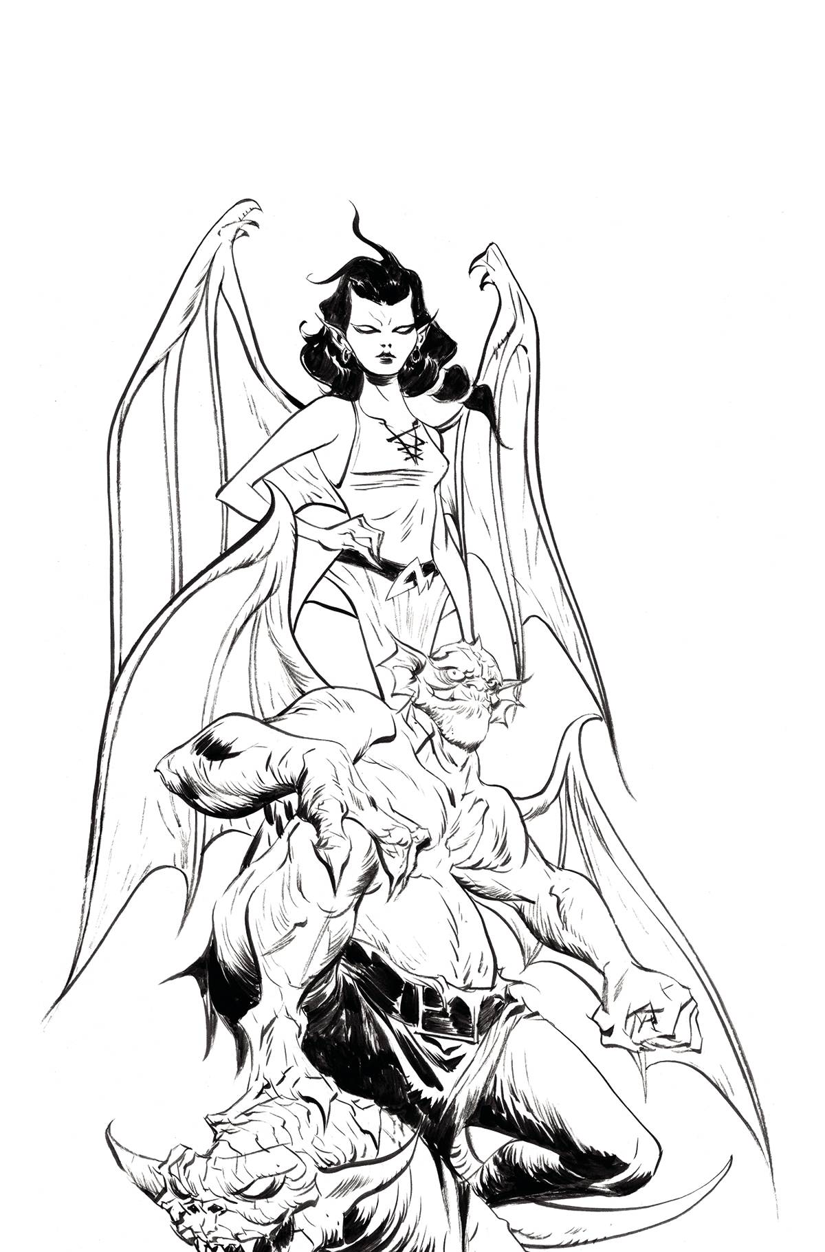 Gargoyles #3 Zd 1:15 Foc Jae Lee Line Art Virgin Variant (02/22/2023) Dynamite