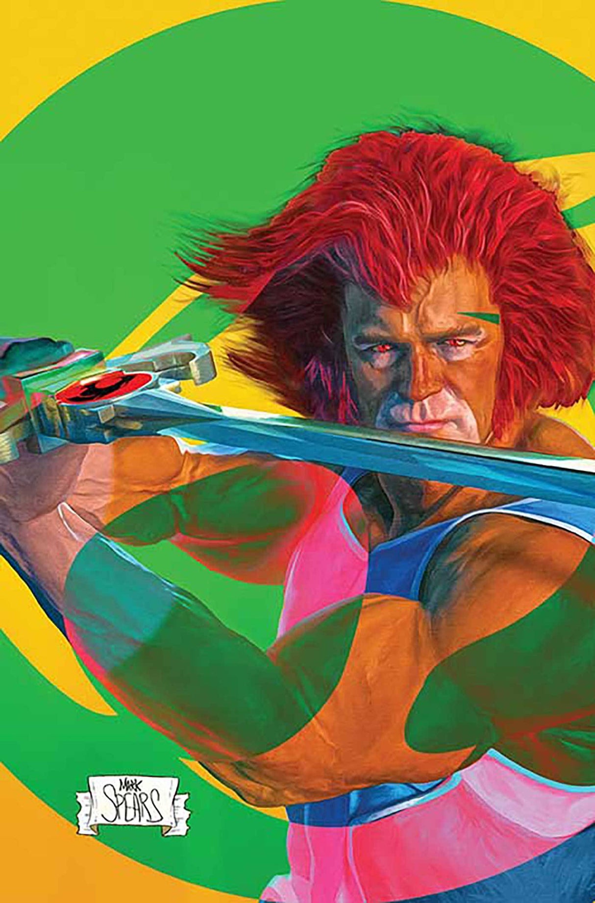 Thundercats #13 Zb 1:10 Mark Spears Green Bkgr Foil Variant (02/26/2025) Dynamite