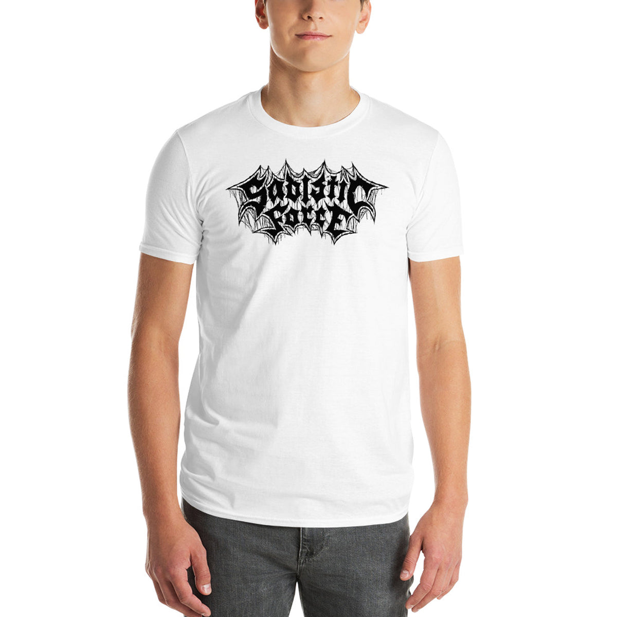 SADISTIC FORCE - Logo White T-Shirt
