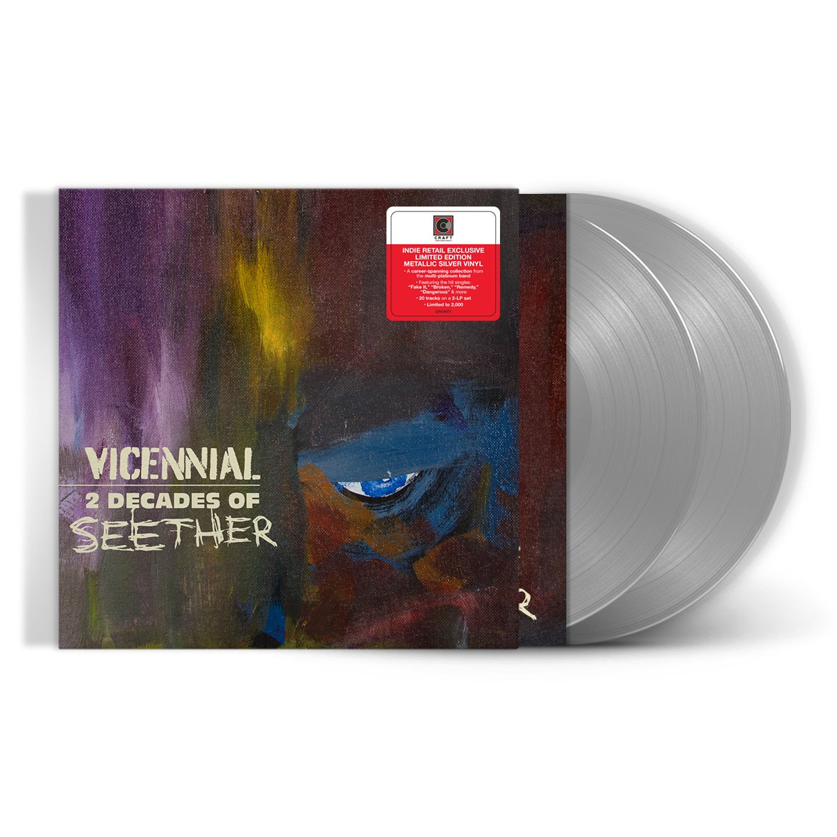 Seether Vicencial - 2 Decades Of Seether [2 LP en plata metalizada] [Discos y LP]