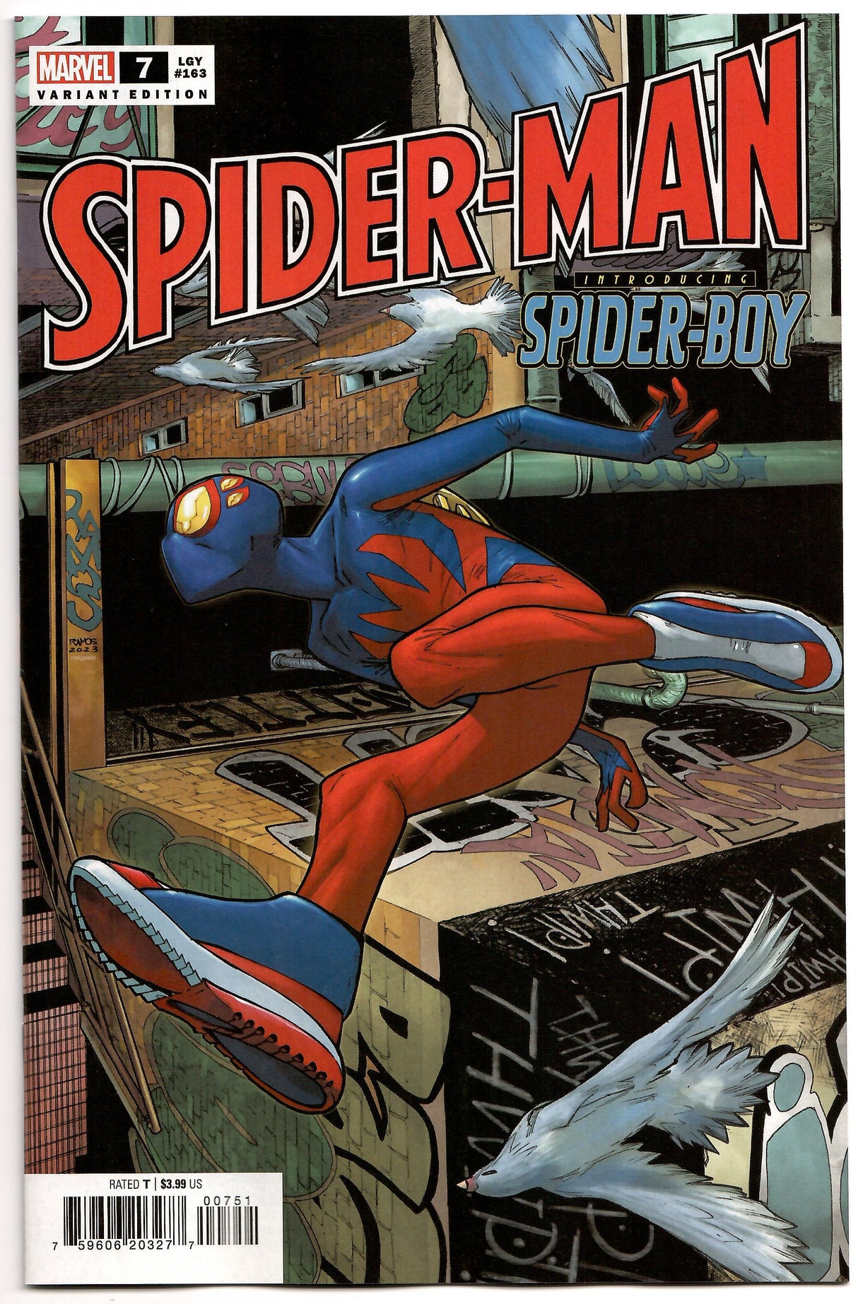 Spider-Man #7 D Humberto Ramos Top Secret Spoiler Spider-Boy CGC 9.8 Variant (04/05/2023) Marvel