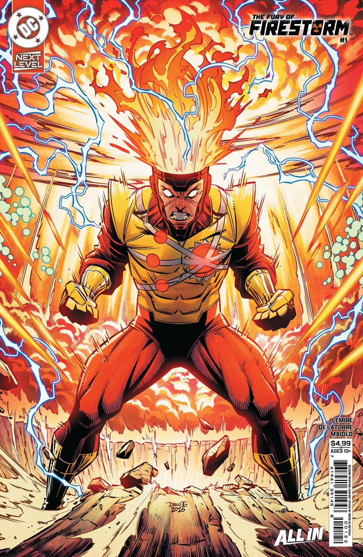 Fury Of Firestorm #1 (Of 6) 2nd Print B Diego Olortegui (06/24/2026) Dc