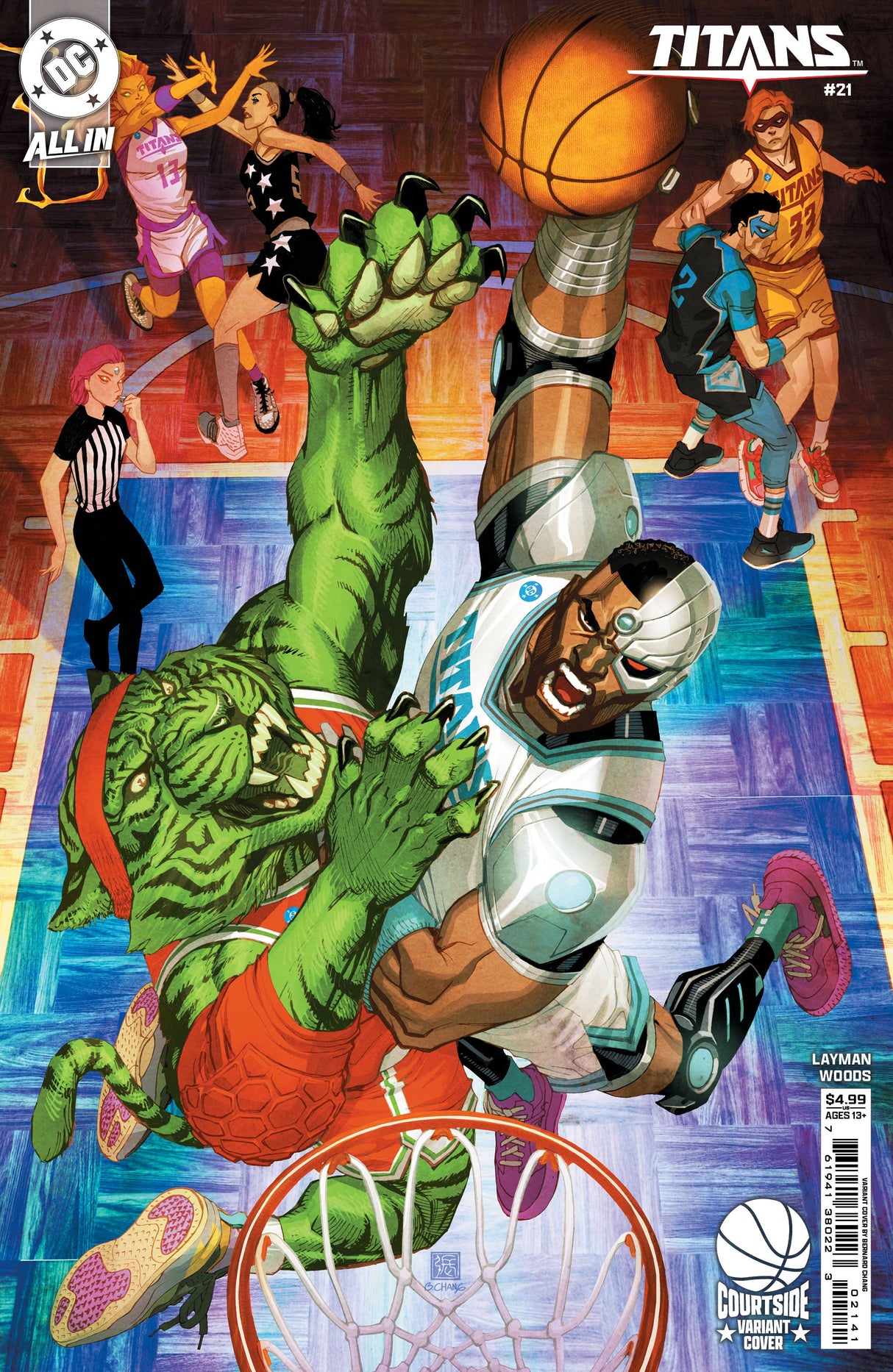 Titans #21 D Bernard Chang Courtside Basketball Variant (03/19/2025) Dc