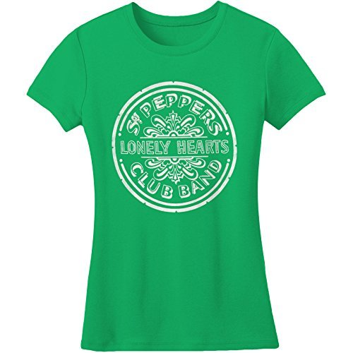The Beatles Beatles Women'S Sgt Pepper Girls Jr X-Large Green [T-Shirt]