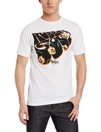 The Beatles Men'S The Beatles Rubber Soul T-Shirt, White, Medium [T-Shirt]