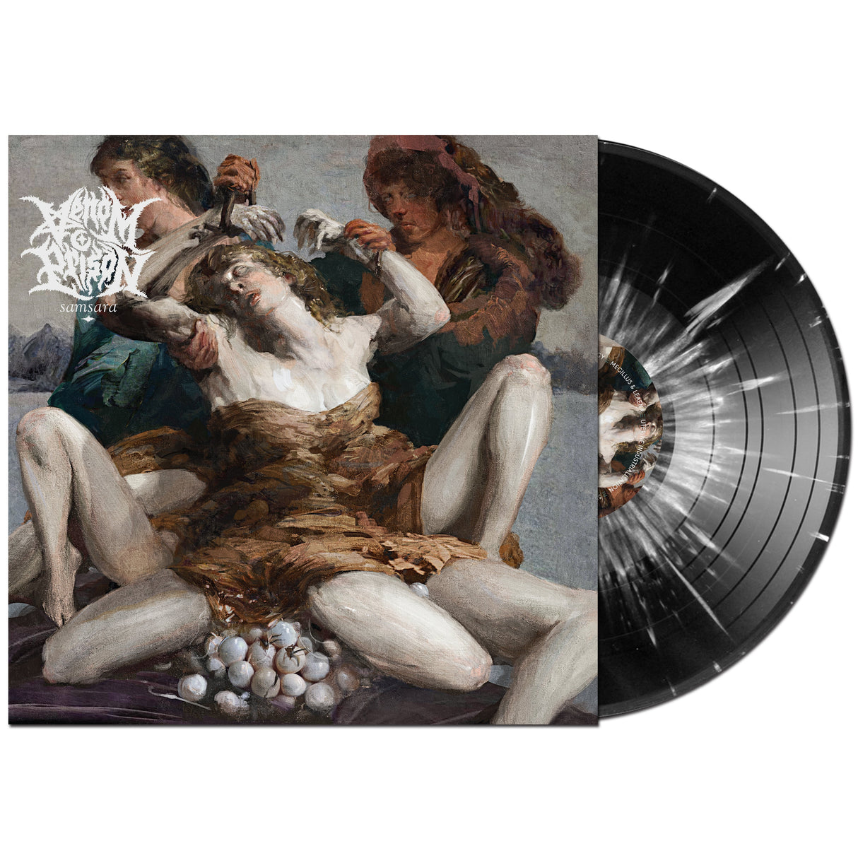 Venom Prison - Samsara - Black w/ White Splatter LP