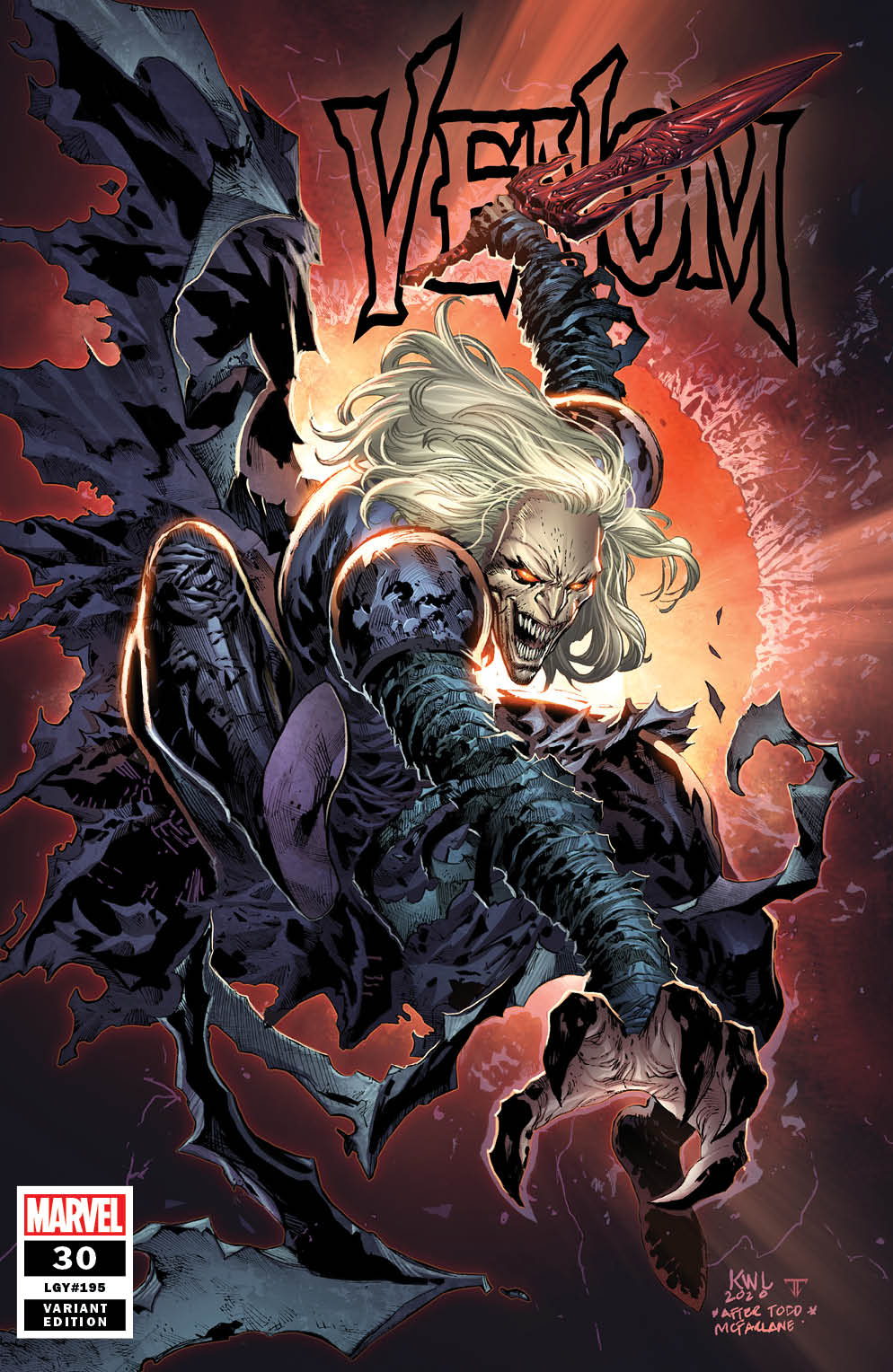 Venom #30 Ken Lashley Knull Amazing Spider-Man 300 Homage (11/18/2020) Marvel