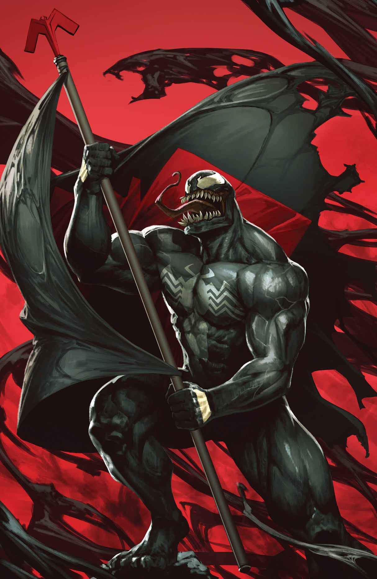 Venom #31 Skan Srisuwan Flag Variant Knull King In Black KIB (12/09/2020) Marvel