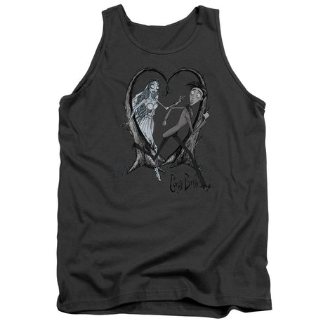 Corpse Bride Runaway Groom Mens Tank Top Shirt Charcoal Officially Licensed