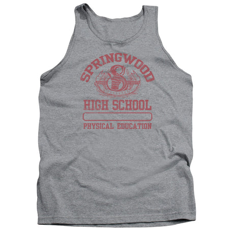 Nightmare On Elm Street Springwood High Mens Tank Top Shirt Athletic Heather Officially Licensed
