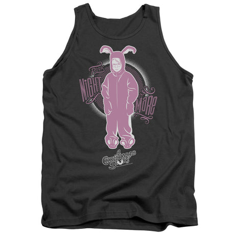 A Christmas Story Pink Nightmare Mens Tank Top Shirt Charcoal Officially Licensed