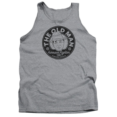 A Christmas Story The Old Man Mens Tank Top Shirt Athletic Heather Officially Licensed