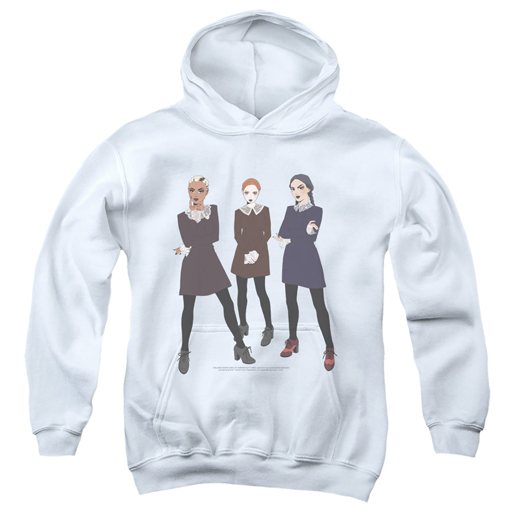 Chilling Adventures Of Sabrina Weird Kids Youth Hoodie White
