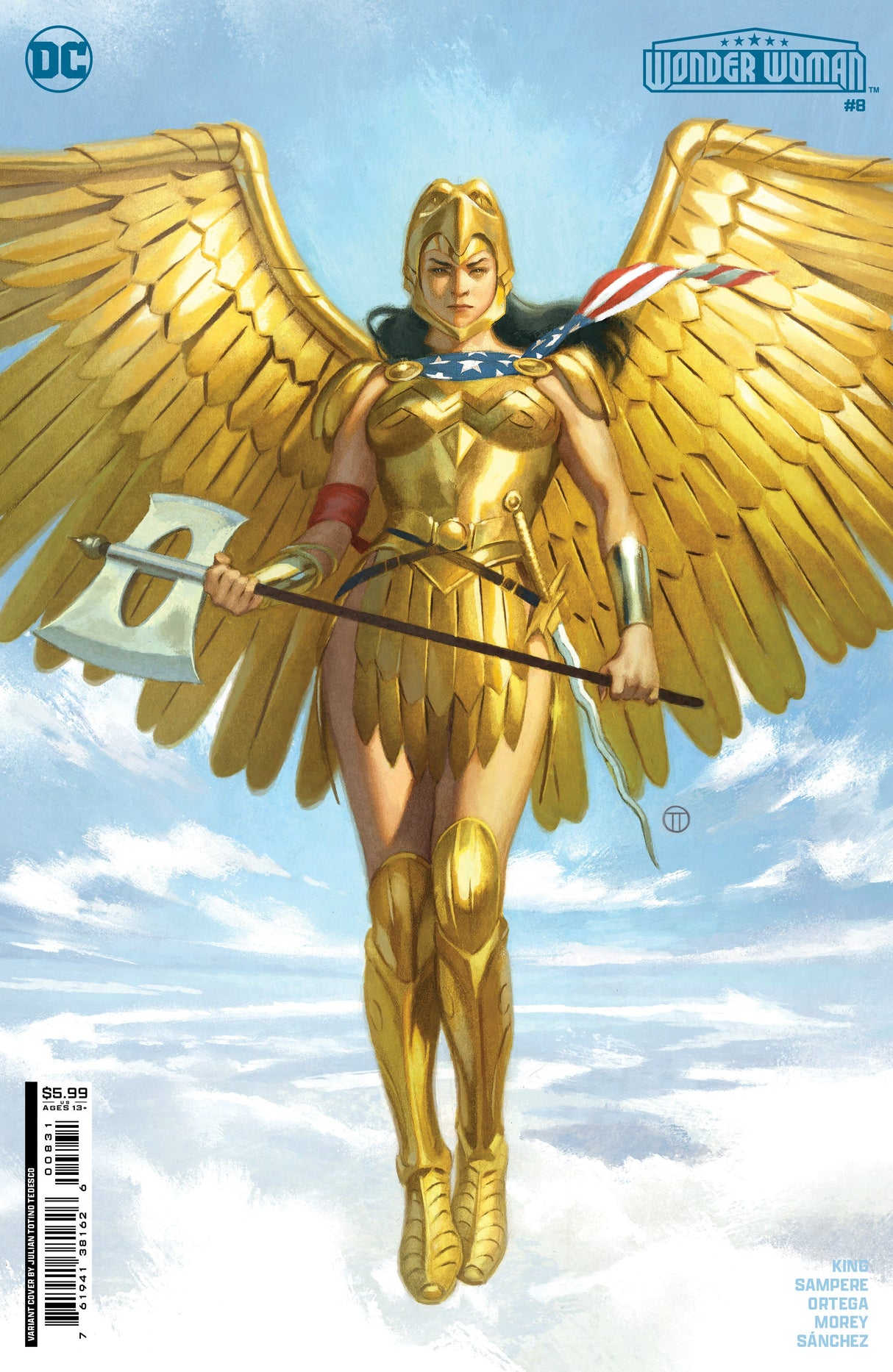 Wonder Woman #8 B Julian Totino Tedesco GGA Variant (04/16/2024) Dc