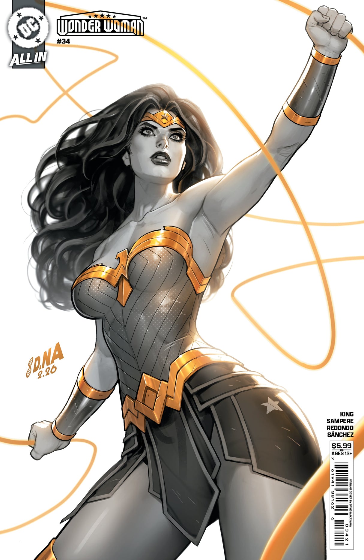 Wonder Woman #34 B David Nakayama Variant (06/24/2026) Dc