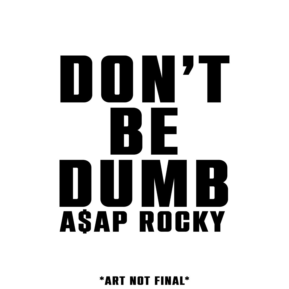 A$AP ROCKY DON’T BE DUMB MRMAYERS LP 🖤⚪️ A$AP Rocky – Don't Be Dumb (Original Mr. Mayers Edition) A