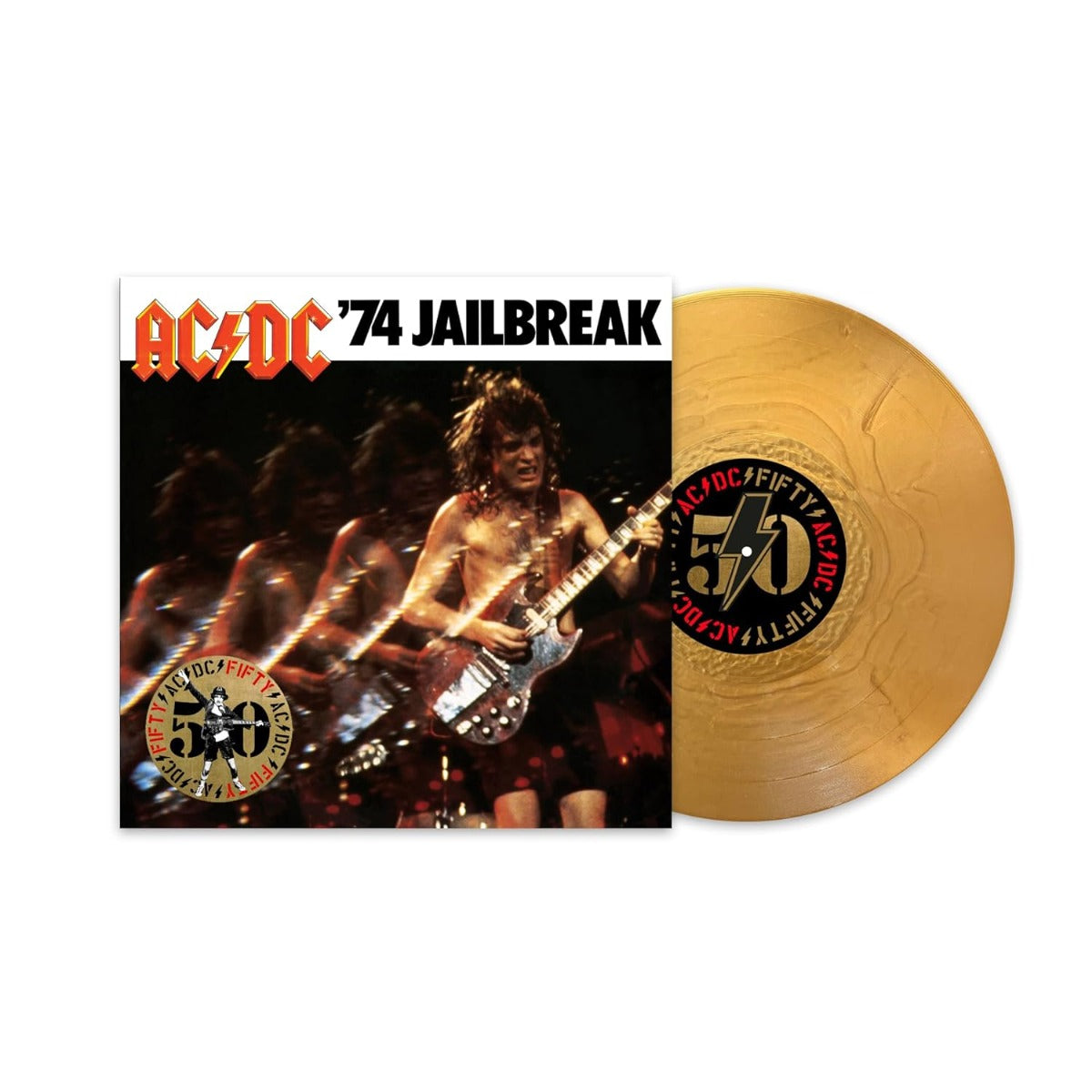 AC/DC '74 Jailbreak (50th Anniversary Edition, Gold Color Vinyl) [Records & LPs]