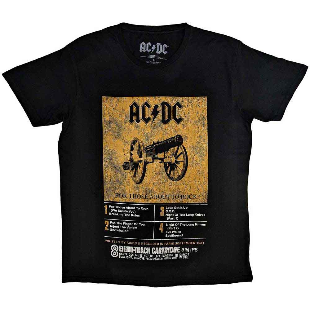 Camiseta de 8 canciones de AC/DC