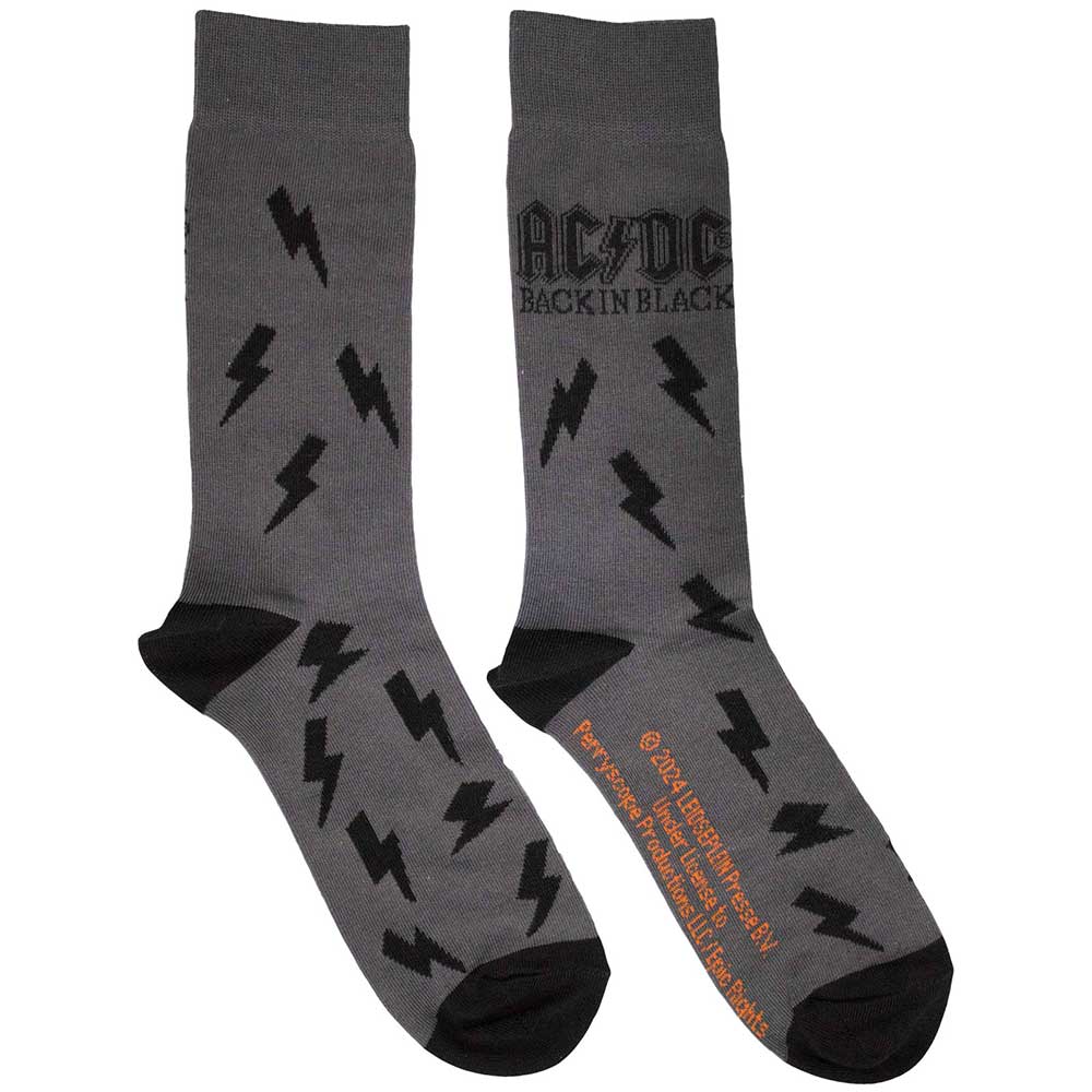 Back in Black Bolts (Socks)