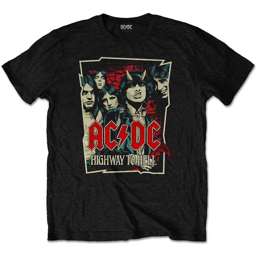 Camiseta con dibujo de la autopista al infierno de AC/DC