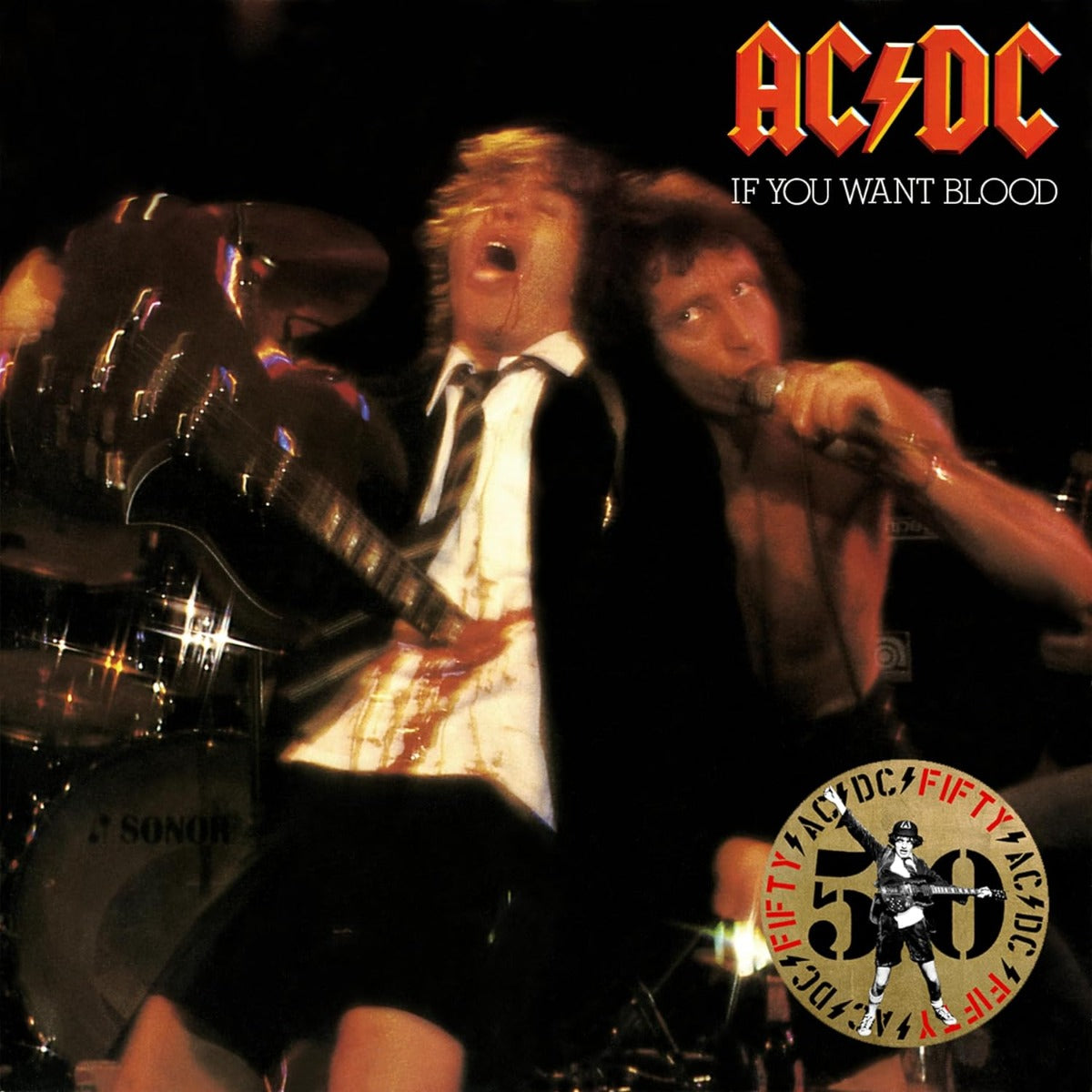 AC/DC If You Want Blood You've Got It (50th Anniversary Edition, Gold Color Vinyl) [Records & LPs]