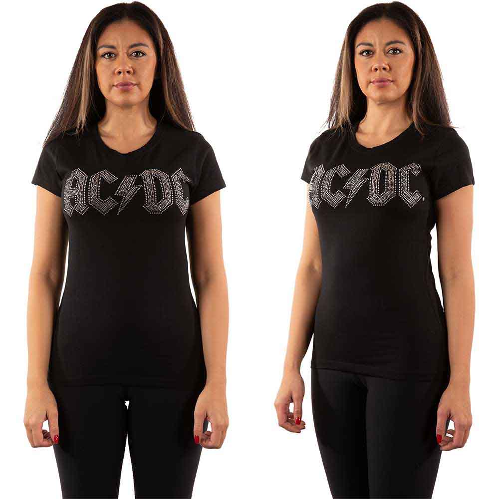 Camiseta de manga corta con el logotipo de AC/DC