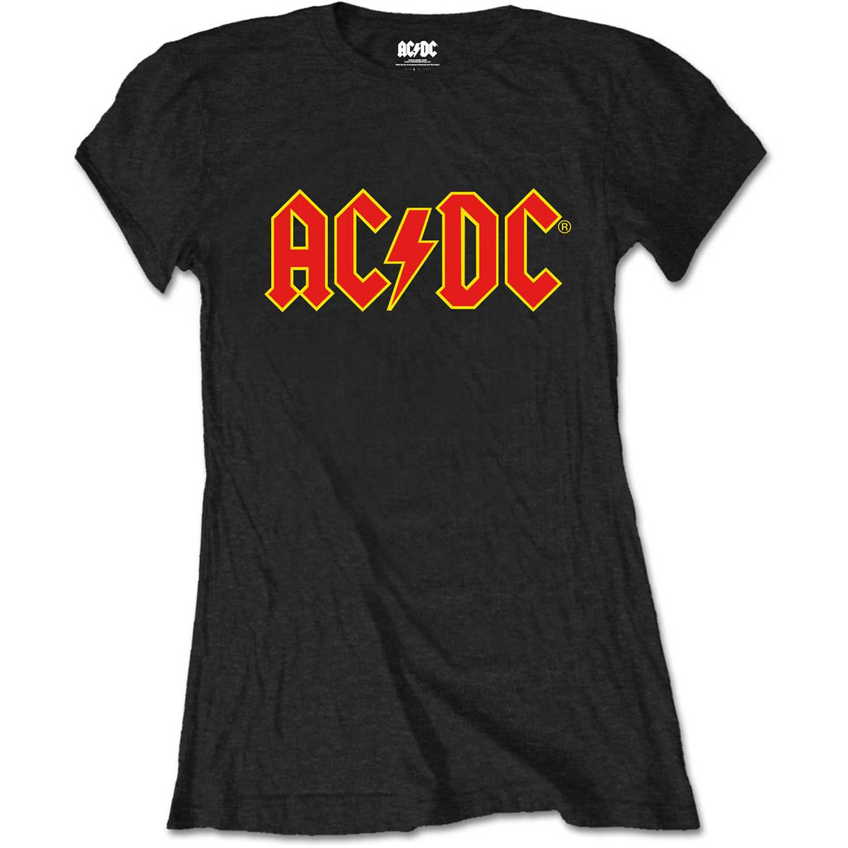 Camiseta de manga corta con el logotipo de AC/DC