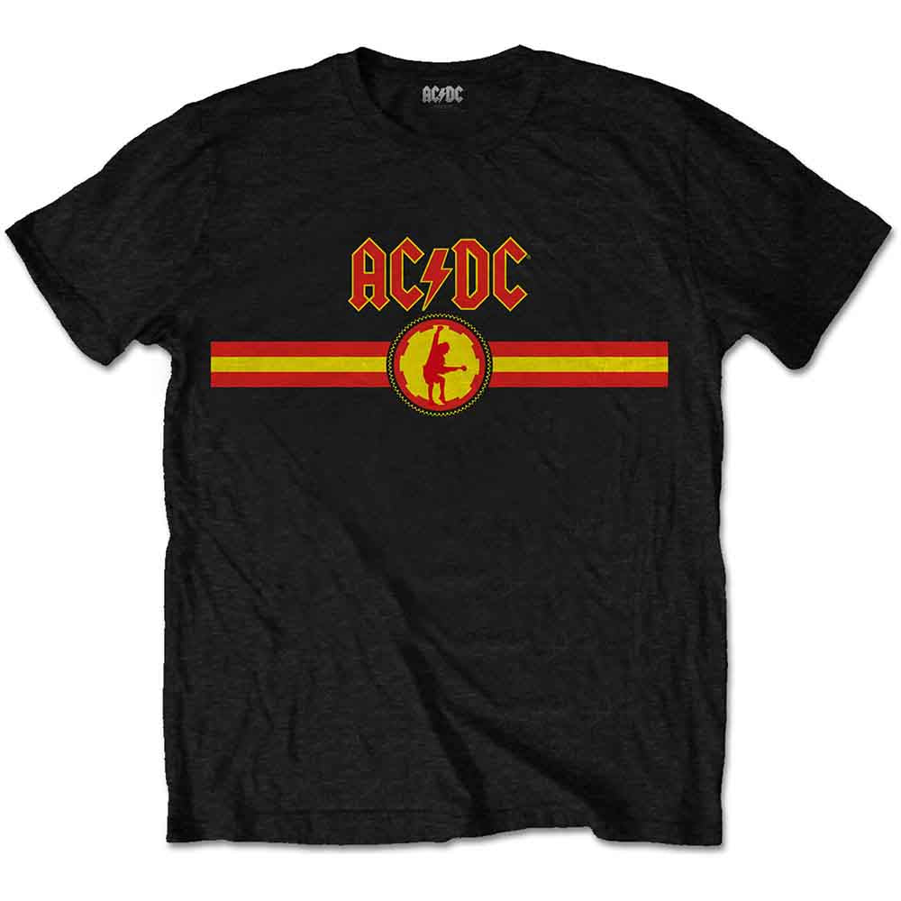 Camiseta con el logotipo y las rayas de AC/DC