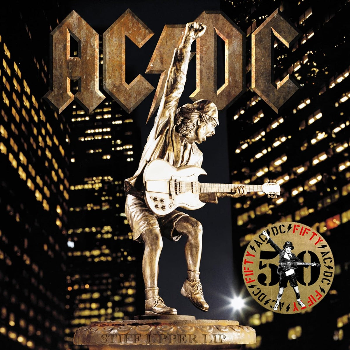 AC/DC Stiff Upper Lip (50th Anniversary Edition, Gold Color Vinyl) [Records & LPs]