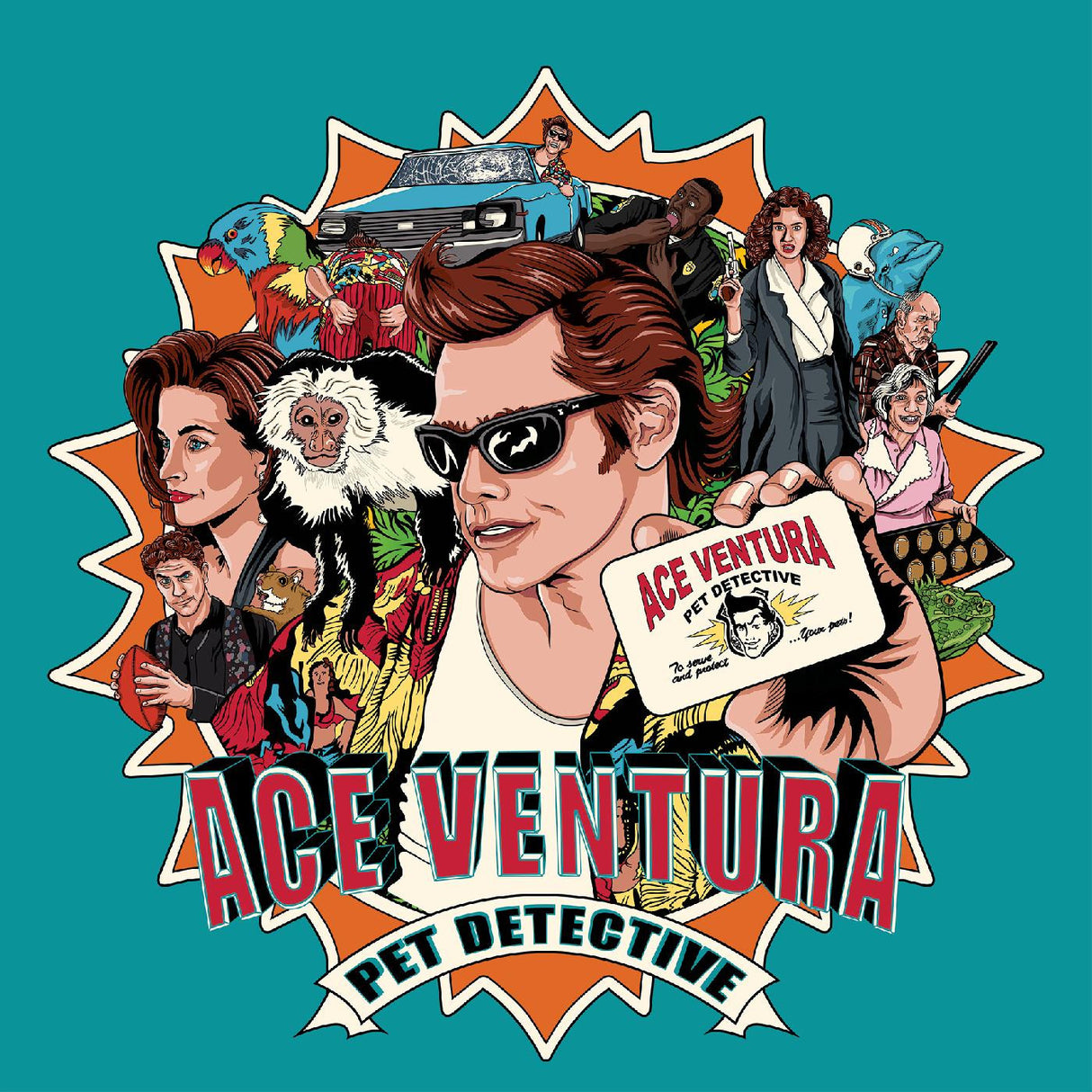 Varios artistas Ace Ventura: Pet Detective OST [Turquoise/Orange Split, Red Splatter] [Discos y LP]