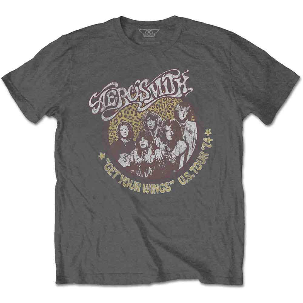 Camiseta con estampado de guepardo de Aerosmith