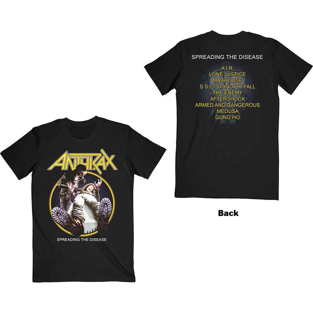 Anthrax Spreading The Disease Track list [T-Shirt]