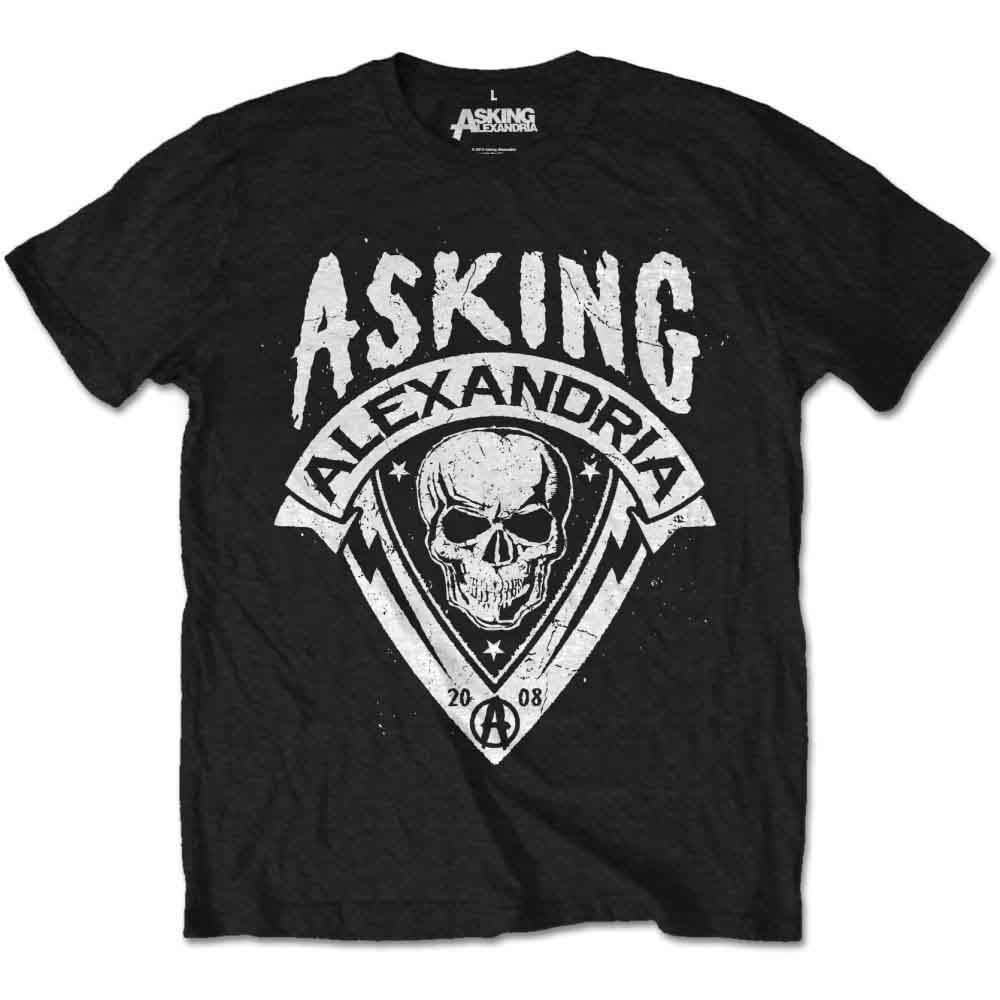 Camiseta con escudo de calavera de Asking Alexandria