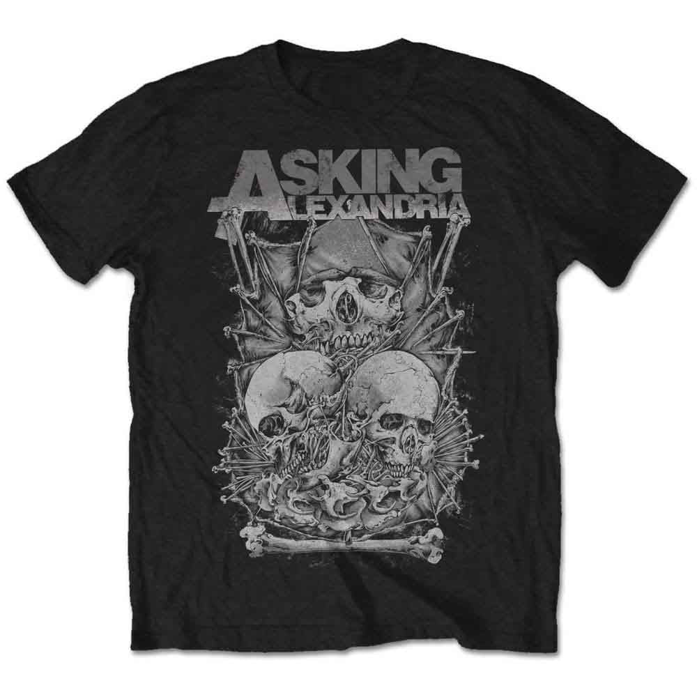 Camiseta con calaveras de Asking Alexandria