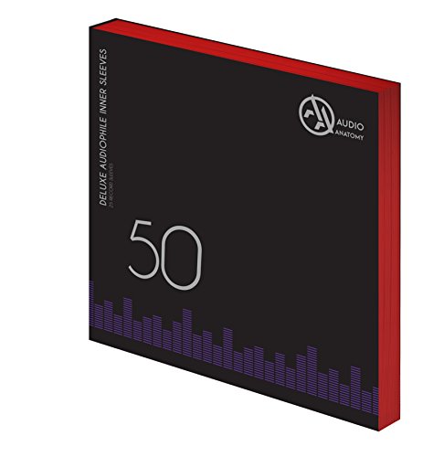 50X 12" DELUXE AUDIOPHILE ANTISTATIC INNER SLEEVES RED [Innersleeves]