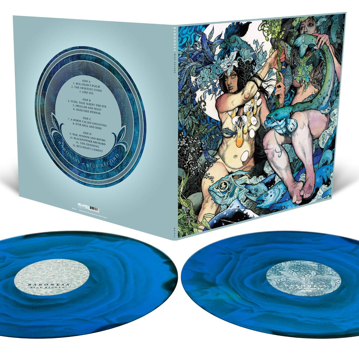 Baroness Blue Record (Cyan Blue, Milky Clear and Black Ripple Effect Colored Vinyl) (2 Lp's) [Vinyl] - Apocalypse Vinyl