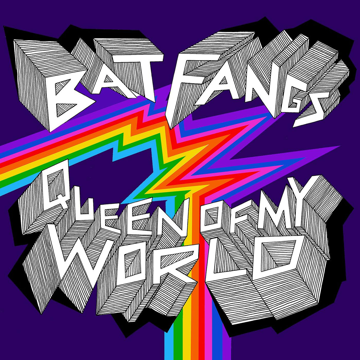 Bat Fangs Queen Of My World (YELLOW VINYL) [Records & LPs]