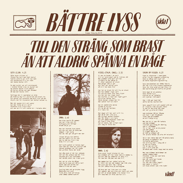 Till Den Strang Som Brast An Att Aldrig Spanna En Bage (Vinyl)