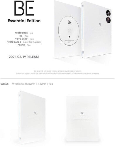 BTS Be (Essential Edition)(Poster, Photo Book, Photos) [Music CDs]